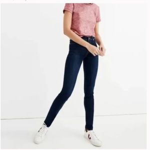 Madewell 9” High-Rise Skinny Jeans in Dark Blue Size 31
